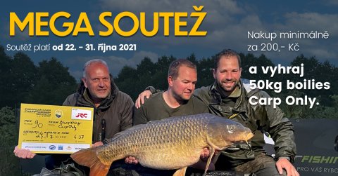 Mega soutež IBCC 2021 - Vyhraj 50kg boilies Carp Only
