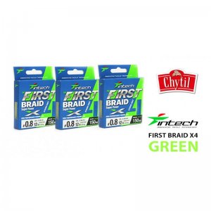 Braided Line Intech First Braid X4 Green 150m