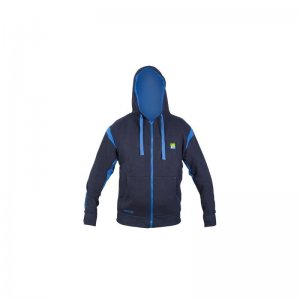 Navy Zip Front Hoodie