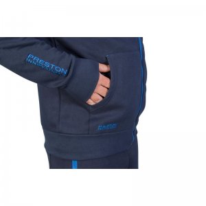 Navy Zip Front Hoodie