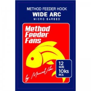Háček s micro protihrotem Method Feeder Fans Wide ARC Mirco Barbed 10 ks