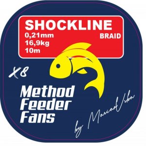 Šoková šňůrka Method Feeder Fans Shockline X8 0,21mm 10m