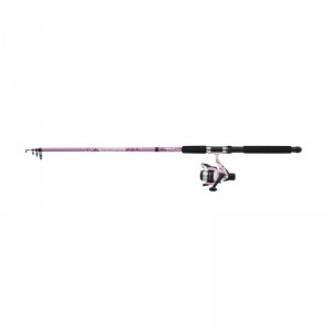 Teleskopický prut s navijákem RD Mitchell Tanager Pink Camo II Tele 2,40m 10-30g
