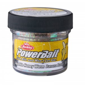 Vosí larva Berkley Powerbait Honey Worm Banana Scent 2,5 cm - 55 ks