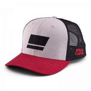 Kšiltovka Abu Garcia Flag Trucker Grey Red Black