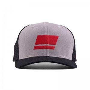 Kšiltovka Abu Garcia Flag Trucker Grey Black Black