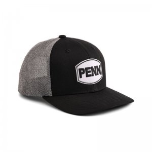 Kšiltovka Penn Trucker Black Heather Grey