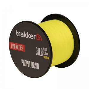 Trakker Kmenová pletená šňůra Propel Braid 0,26mm, 31lb, 1200m, UV-Yellow