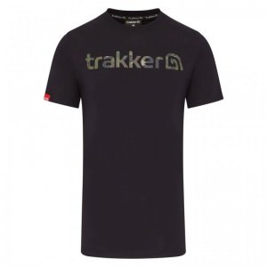 Trakker Tričko CR Logo T-shirt Black Camo