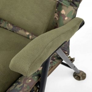 Trakker Křeslo komfortní s područkami Levelite Camo Longback Recliner