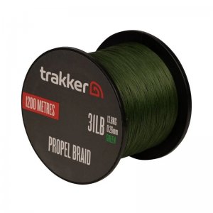 Trakker Kmenová pletená šňůra Propel Braid 31lb, 13.8kg, 0,26mm, 1200m, Green