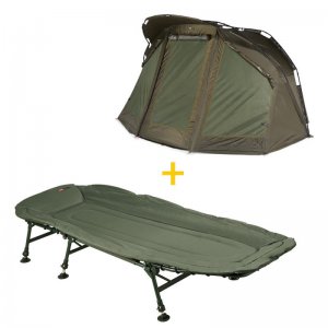 Bivak JRC Defender Peak 2 Man + Lehátko JRC Contact Lite 6 noh