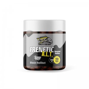 Dipovaný Boilies Frenetic A.L.T. Black Halibut 24 mm 250 ml