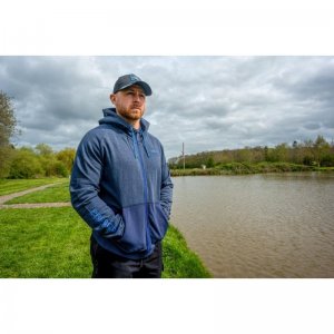 Navy Tide Zip Hoodie