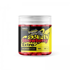 Vyvážené Boilies Carp Only Balanced Strawberry Extra 100 g