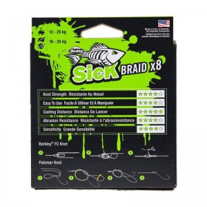 Šňůra Berkley SicK Braid Hi-Vis Žlutá 150m