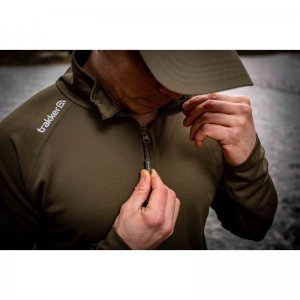 Trakker Triko s dlouhým rukávem - Half Zip Top with UV Sun Protection